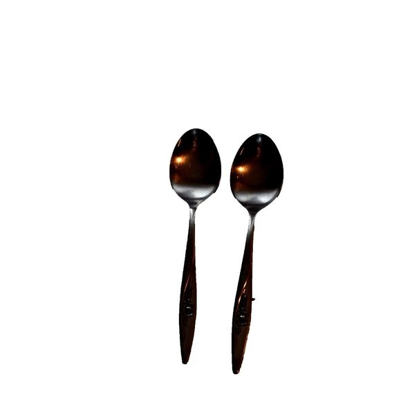 Oneida craft Deluxe serving spoon Lasting Rose Pre-owned 2 pc set - Picture 10 of 11